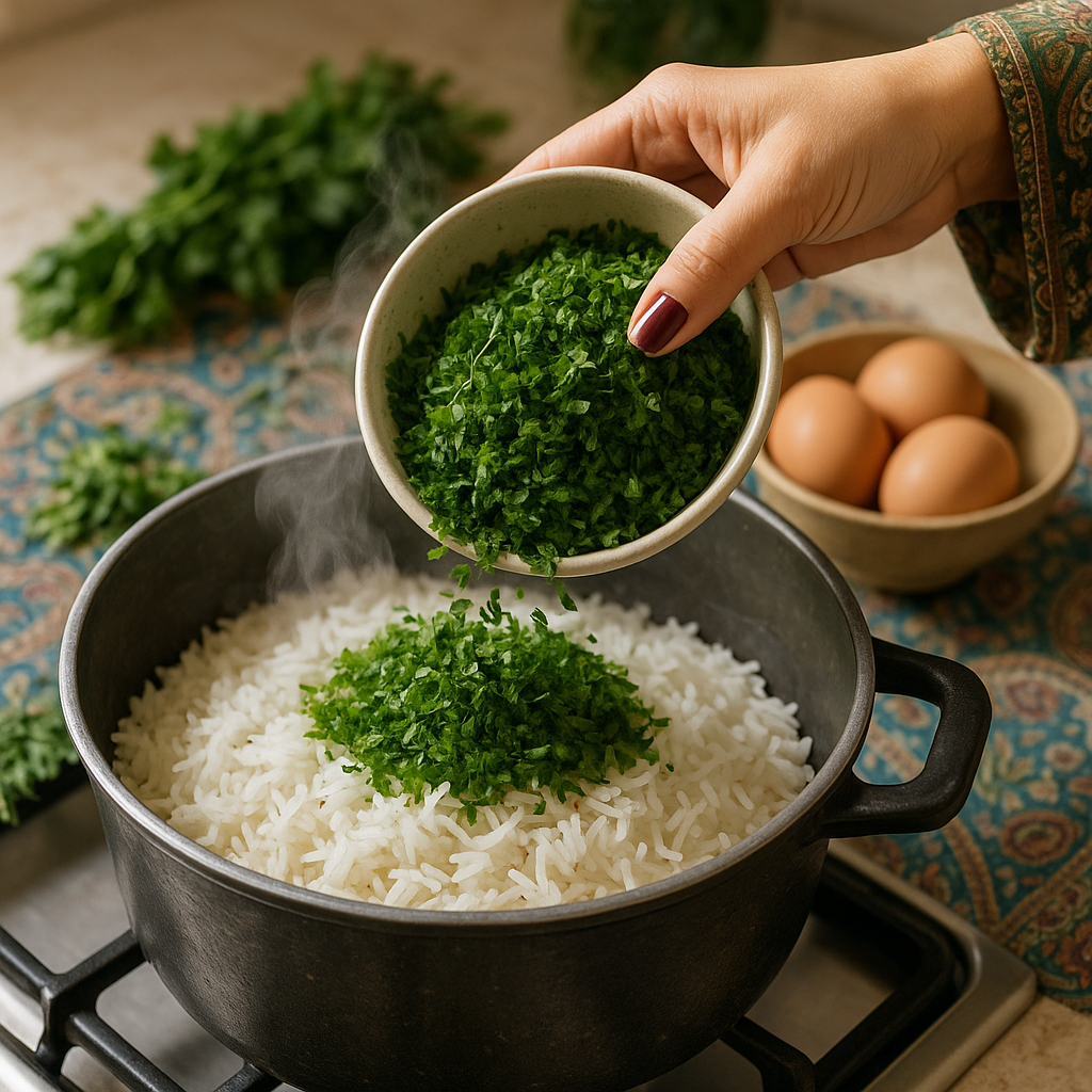 سبزی پلو